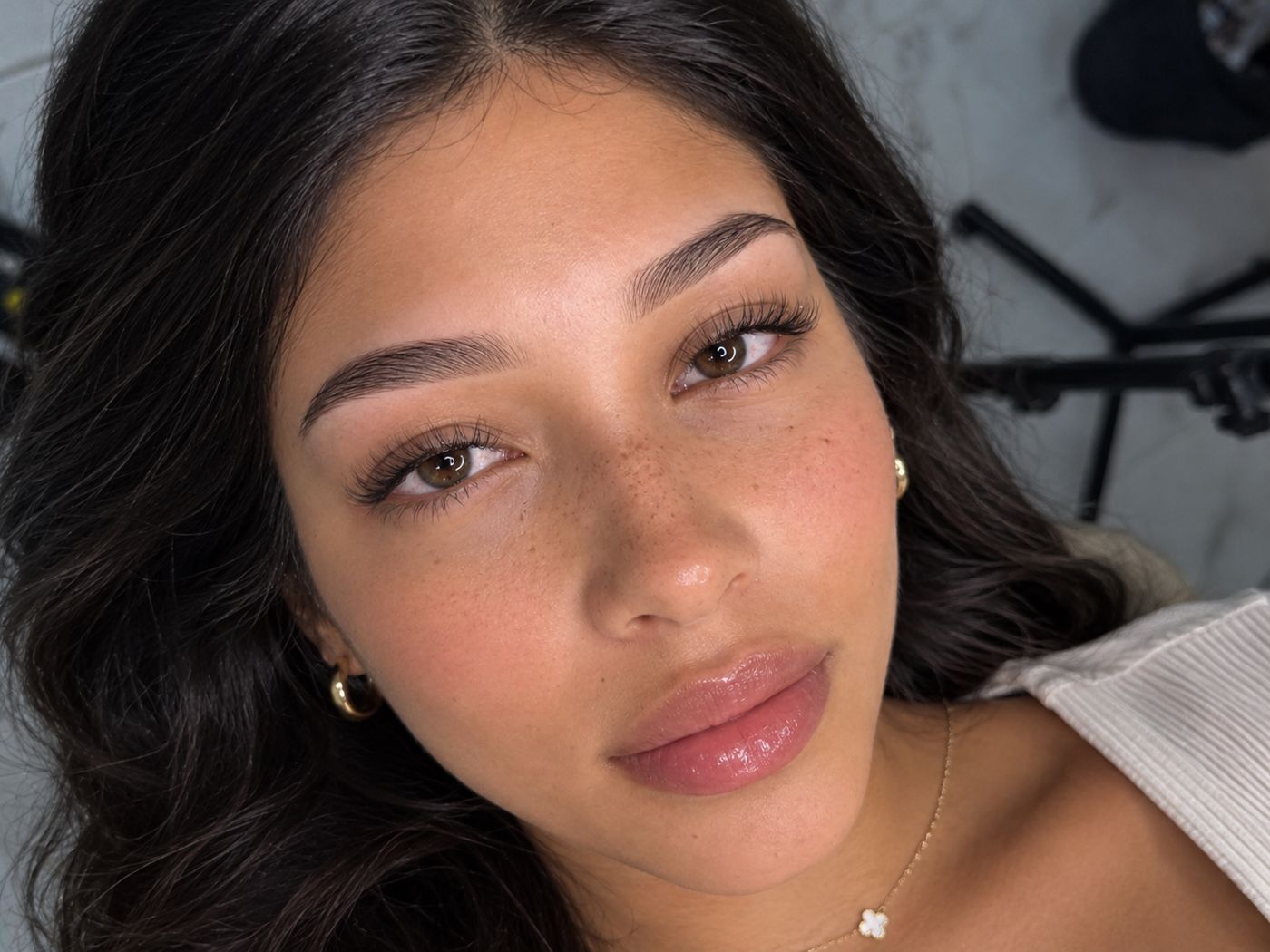Close-up of soft, shaded brows by Hannah at MAPP'D BROWS
